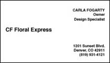 T7 Thrif-T Business Cards